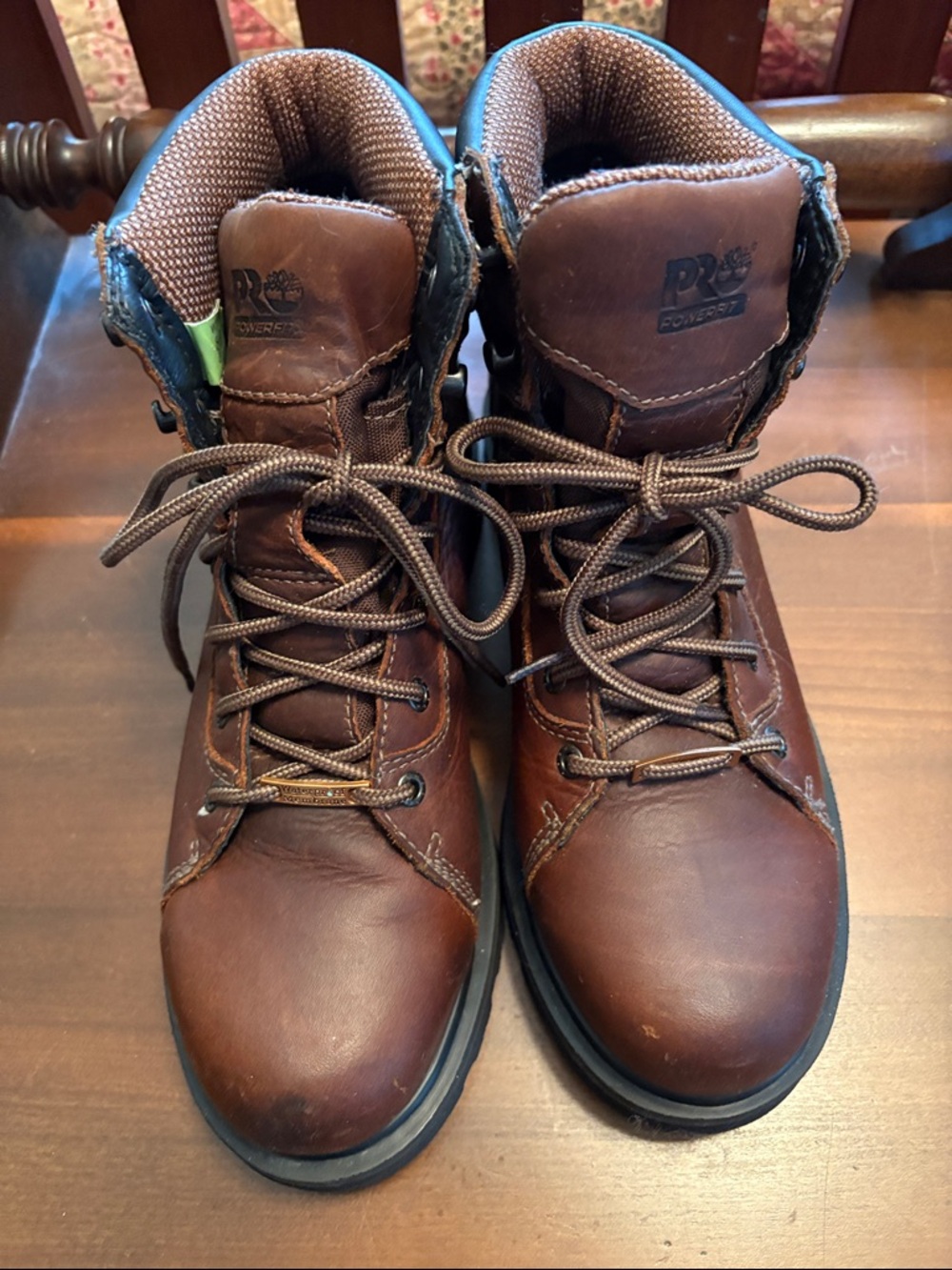 Timberland PRO Brown Leather Lace-Up Work Boots - Composite Toe Safety Boots